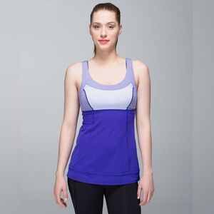 SOLD: Women’s Lululemon Run: Ta Ta Topper Tank Top Cool Breeze Stripe Bruised 4